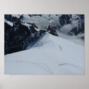 Póster Poster de los Alpes franceses Chamonix