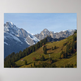Póster Poster de los Alpes suizos