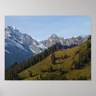 Póster Poster de los Alpes suizos