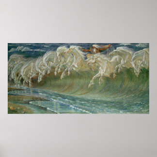 Póster Poster de los caballos de King Neptunes