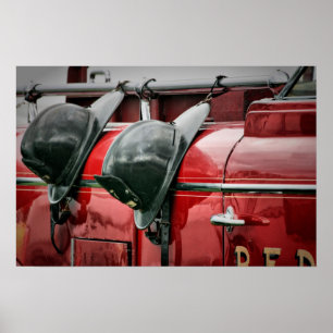 Póster Poster de los cascos del fuego