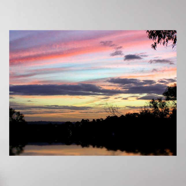 Póster Poster de los cielos arcoiris (Frente)