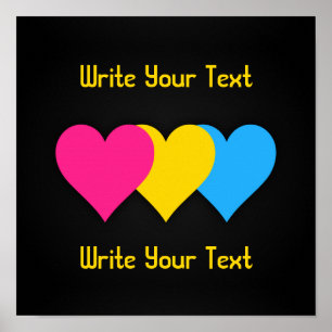 Póster Poster de los corazones del orgullo de