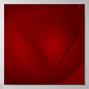 Póster Poster de los corazones rojos sanguíneos