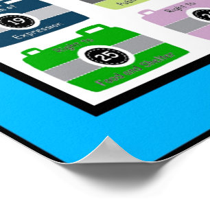 PÓSTER POSTER DE LOS DERECHOS HUMANOS: "TIRO RÁPIDO DE 30