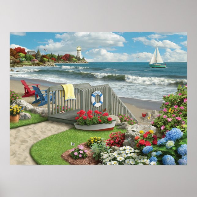 Póster Poster de los "días de playa" de Alan Giana (Frente)