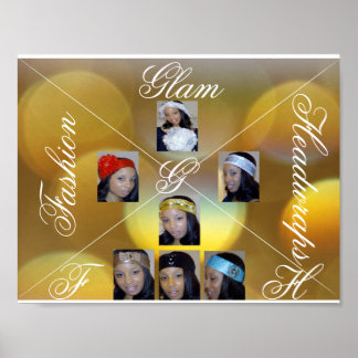 Póster Poster de los envolturas de Fashion Glam