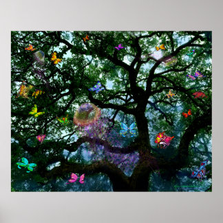 Póster Poster de los Espíritus del Árbol