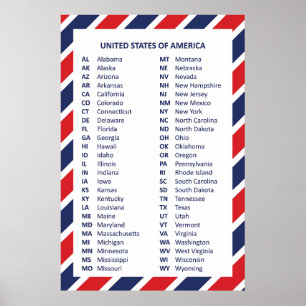Póster poster de los Estados Unidos de América