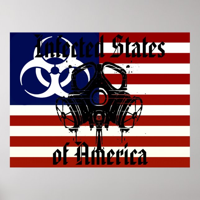 Póster Poster de los Estados Unidos de América infectados (Frente)