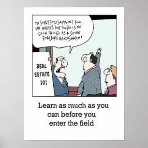 Póster Poster de los fundamentos de las propiedades