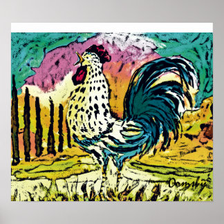 Póster Poster de los gallos