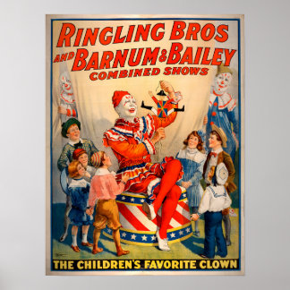 Póster Poster de los Hermanos Ringling Vintage