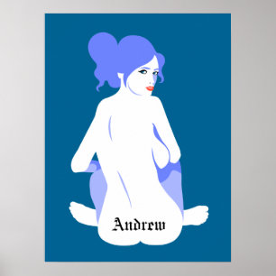 Póster Poster de los hombres con sello de tránsito person