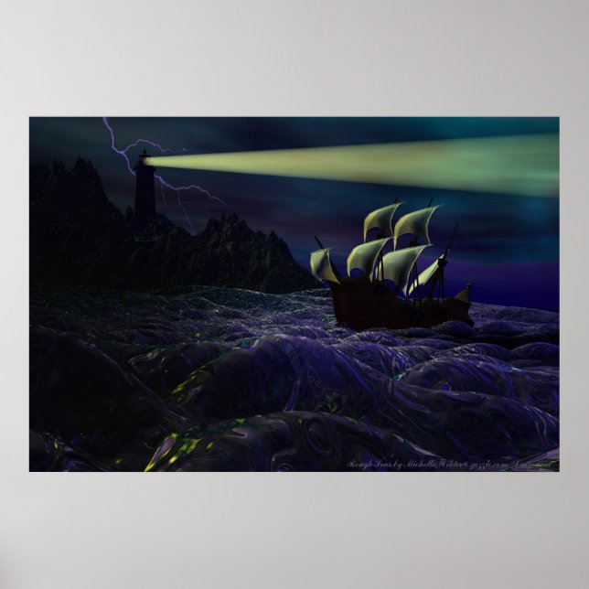 Póster Poster De Los Mares Duros Por Michelle Wilder (Frente)