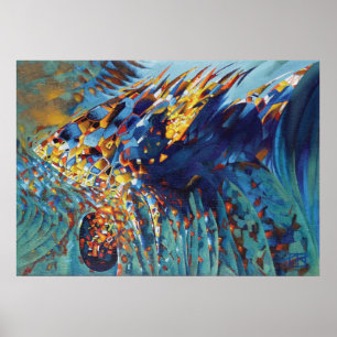 Póster "Poster de los pescados de la biblia"