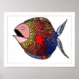 Póster Poster de los pescados de la fantasía: Mancha