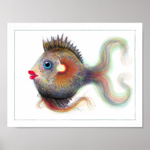 Póster Poster de los pescados de la fantasía: Suposición