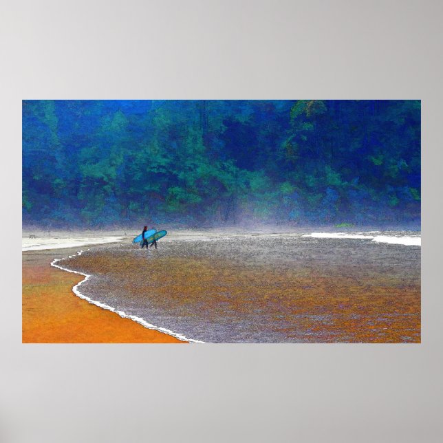 Póster Poster de los surfistas de Oregon (Frente)