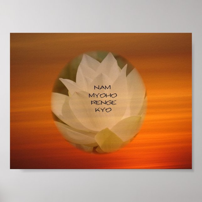Póster Poster de Lotus "Nam Myoho Renge" Kyo (Frente)