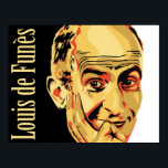 Póster poster de louis de funes<br><div class="desc">Comediante del actor francés, louis de funès. Una colección poco común, obras de arte con derechos de autor originales. Abril de 2010</div>