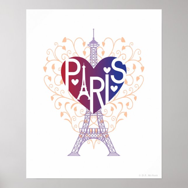 Póster POSTER de LOVER'S HEART® Paris (Frente)