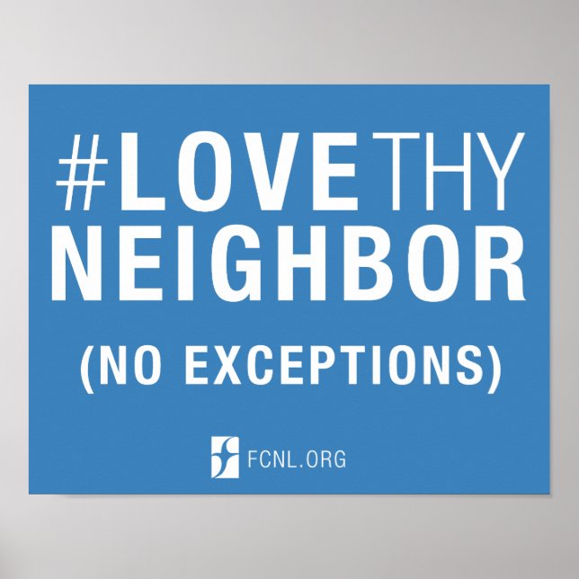 Póster poster de #LoveThyNeighbor (Frente)