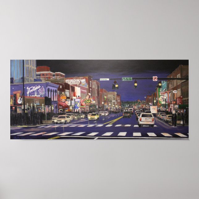 Póster Poster de luces de la ciudad musical (Frente)