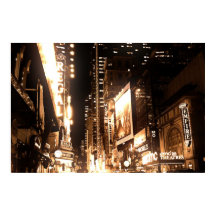 poster de luces de nueva york