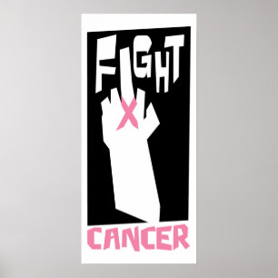 Póster Poster de lucha contra el cáncer