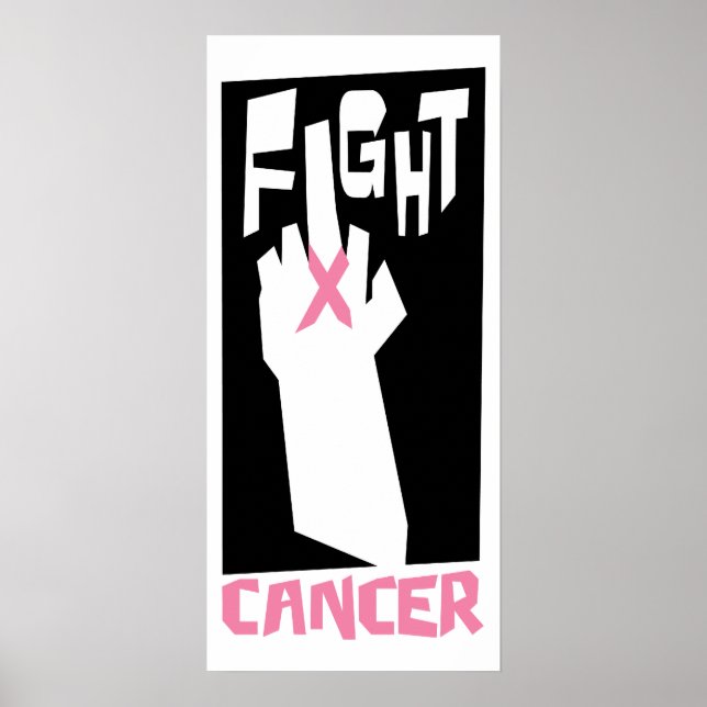 Póster Poster de lucha contra el cáncer (Frente)