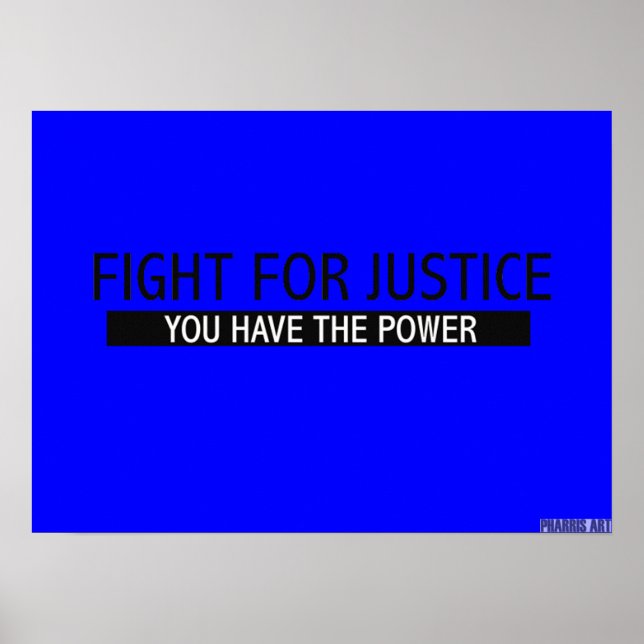 Póster Poster de lucha por la justicia (Frente)