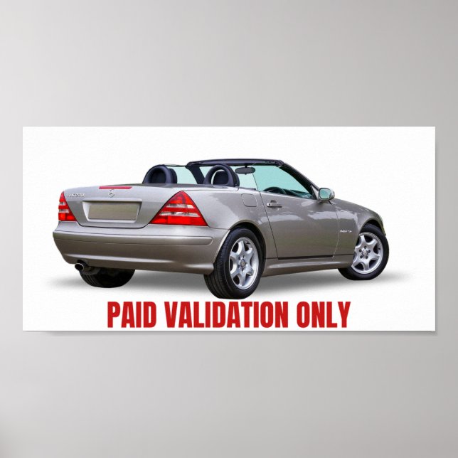 Póster Poster de lujo Mercedes (Frente)