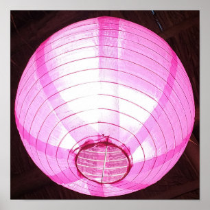 Póster Poster de luminiscencia rosa suave