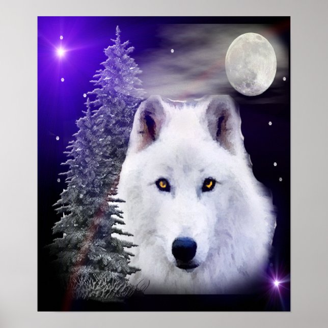 Póster poster de luna de lobo (Frente)