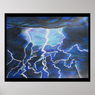 Póster Poster de luz azul