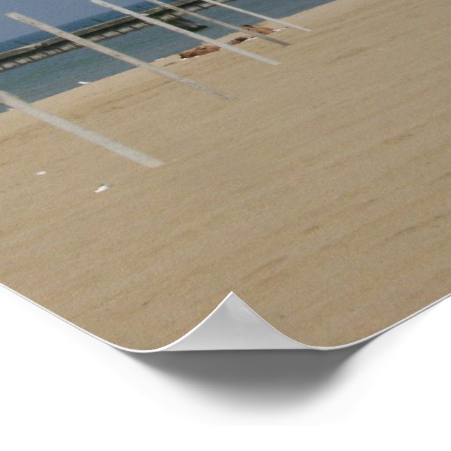 Póster Poster de luz de la luz de la luz del lago MIchiga (Esquina)