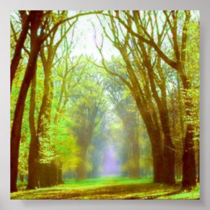 Póster Poster de luz de primavera