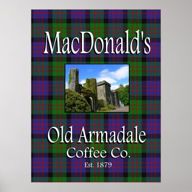 Póster Poster de MacDonald's Old Armadale Coffee Co. (Frente)