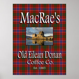 Póster Poster de MacRae y Old Eilean Donan Coffee Co.