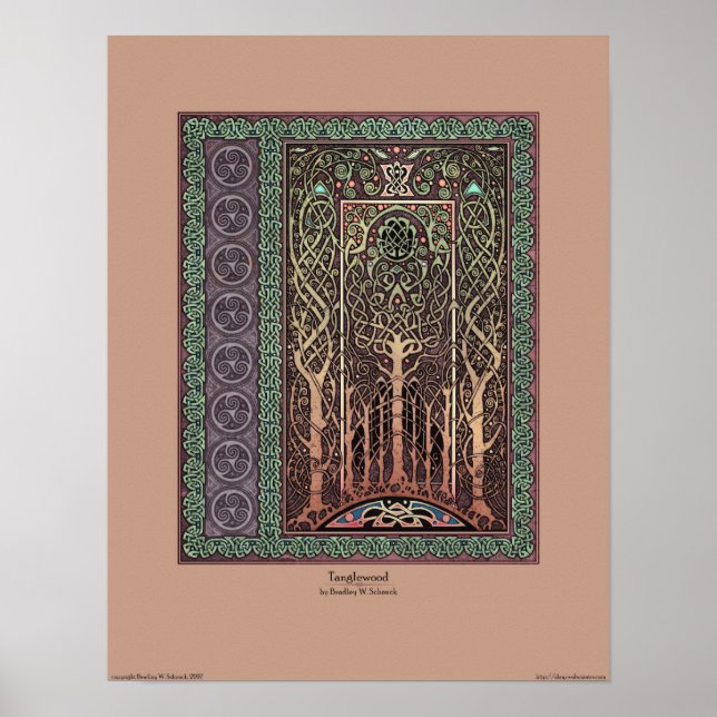Póster Poster de madera de maletero (14x18") (Frente)