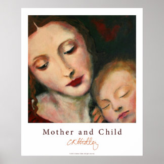 Póster Poster de madre e hijo