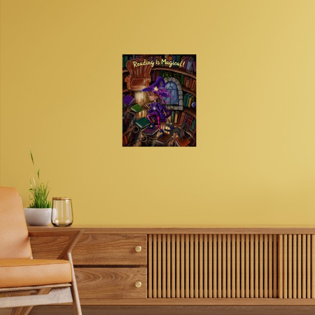 Póster Poster de Magic In Library "Leer es mágico" (Salón 2)