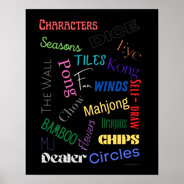 Póster Poster de Mahjong Words (Frente)