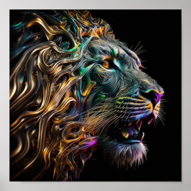 Póster Poster de Majestueuze Leeuw (Frente)