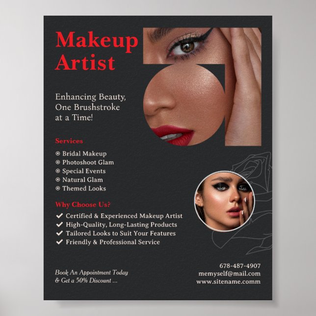 Póster Poster de Make Up Artists Services (Frente)