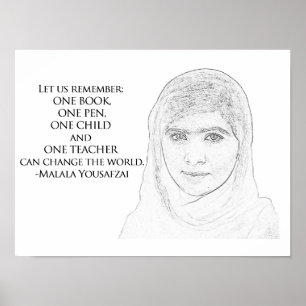Póster Poster de Malala Yousafzai