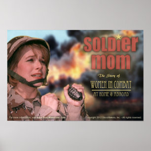 Póster Poster de mamá soldado (extra pequeña)