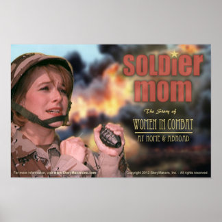 Póster Poster de mamá soldado (extra pequeña)
