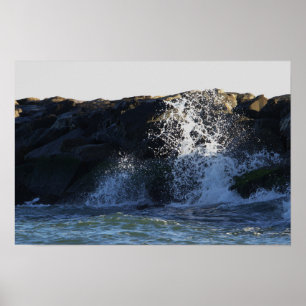 Póster Poster de Manasquan Jetty Waves